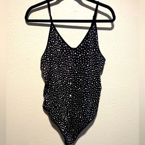 Black adjustable body suit